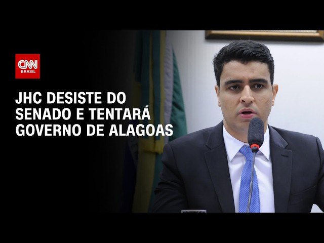 JHC desiste de candidatura ao Senado e tentará governo de Alagoas | CNN PRIME TIME