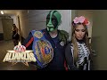 Ivy Almost Catches Mr Iguana With Lola Vice Backstage AAA Wrestling Alliances