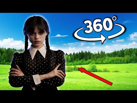 360 Wednesday Addams Finding Challenge Nr. 3 Aber es ist ein 360-Grad-Video | VR 360