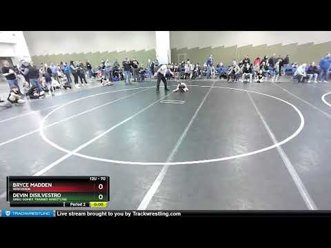 70 Lbs Cons. Round 1 - Bryce Madden, Wisconsin Vs Devin DiSilvestro, Greg Gomez Trained Wrestling