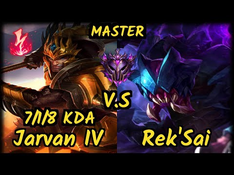 SN Shernfire (JARVAN IV) vs REK'SAI - 7/1/8 KDA JUNGLE GAMEPLAY - NA Ranked MASTER