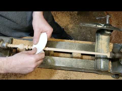 Making Minerva McGonagall's wand from scratch on wood lathe
