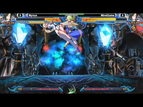 Blazblue: Chrono Phantasma @ TGITSB #1 - Mynus (Litchi) vs MindGame (Litchi)