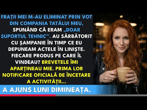M-au dat afară din afacerea de familie — fără să știe că eu dețineam toate brevetele...