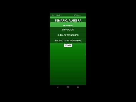 Temario: Álgebra Video