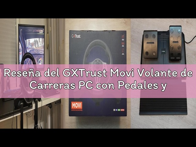Vídeo relacionado con GXTrust Movi Volante de Carreras PC con Pedales y Levas de Cambio