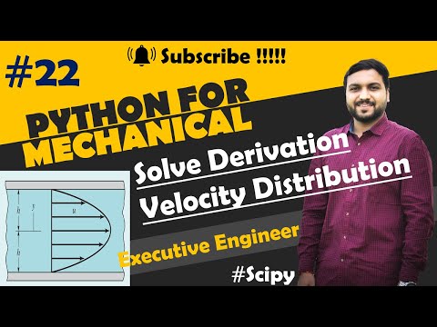 Velocity Distribution In Pipe In Python Python Scipy Python For Mechanical Engineer
