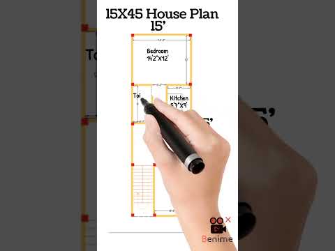 15X45 House Plan ll 1BHK House Plan ll #chandanhomeplan#houseplan#housedesign#shorts#viralshorts#yt
