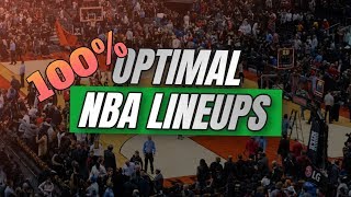 THE OPTIMAL WAY TO MAKE NBA DFS LINEUPS | HOW TO WIN AT NBA DFS