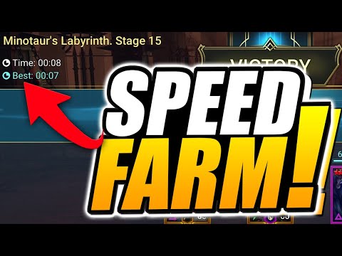 FARM FULL MASTERIES IN 20 MINUTES! MINOTAUR SPEED FARM TEAM | RAID SHADOW LEGENDS