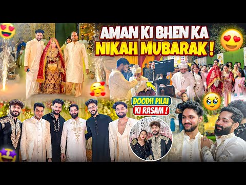 Aman Ki Bhen Ka Nikah Mubarak 😍| Shaadi Ki Rasam | Dulhan Ki Vidai | Fokats | Abresh & Zeeshan