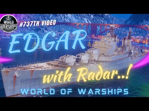 The Unstoppable EDGAR: Dominate the Battles with Cruiser EDGAR World of Warships #gaming