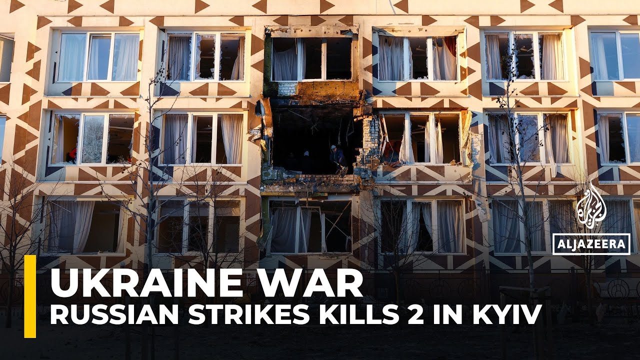 Russia carried out overnight strikes on Ukraine's Kyiv, killing at least two people