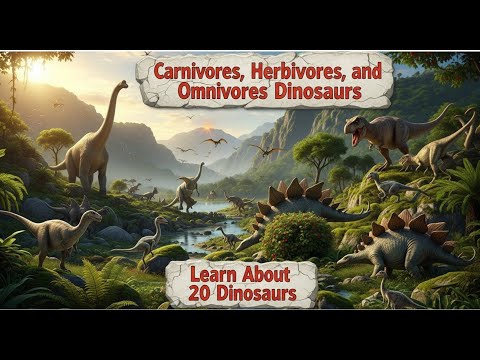 Carnivores, Herbivores & Omnivores Dinosaurs Explained | Fun Dinosaurs Facts! |