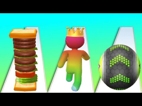SANDWICH RUNNER vs GIANT RUSH vs GOING BALLS - Triple Game MAX Level UPDATED Android APK