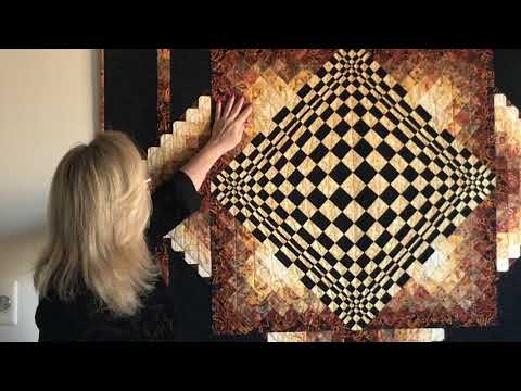 Convex Illusions & Poppin’ In by KwiltArt - Part 9 Quilting
