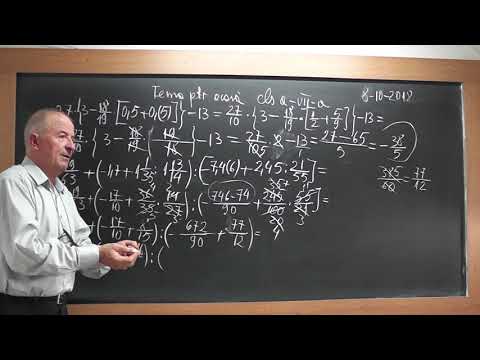 1/3 1745 Clasa 7 Operatii in Q Fractii Ordinare Zecimale Calculul unor produse si a unor sume