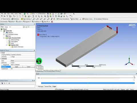 Basics of Static Structural Analysis, Force Pressure Difference