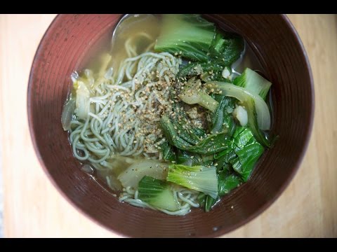 Ginger Bok Choy Ramen Noodle Soup Recipe - Quick and...