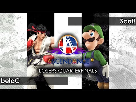 Smash 4: belaC (Ryu) V Sinai | Scot! (Luigi) - Ascendance 85 Tournament SSB4