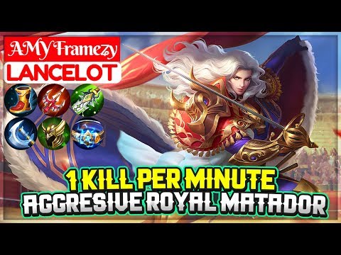 1 Kill Per Minute, Aggresive Royal Matador [ AMY Frameʑy ] Mobile Legends Video