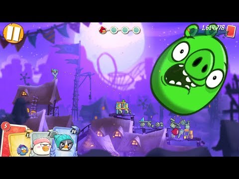 Angry Birds 2: LEVEL 194, Pig City Steakholm - Gameplay (PIG INFLATOR!)