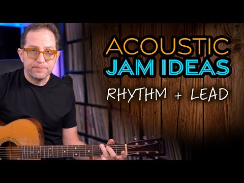 Acoustic Jam Ideas - Classic rhythm fills PLUS a lead using triads - Guitar Lesson - EP482