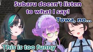 Subaru and Towa have a couples therapy session with Chihaya [hololive/ENG Subs]