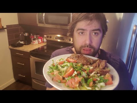 Ribeye Steak with a Typical Chilean Salad | Simple Keto Recipe 🥩🍅
