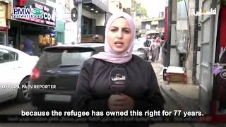 PA TV reporter saying Palestinians have had right to return for 77 years