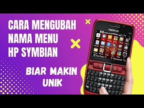 Nokia Symbian e63 | Cara Mengubah Nama Menu s60v3 | how to rename folder and menu application