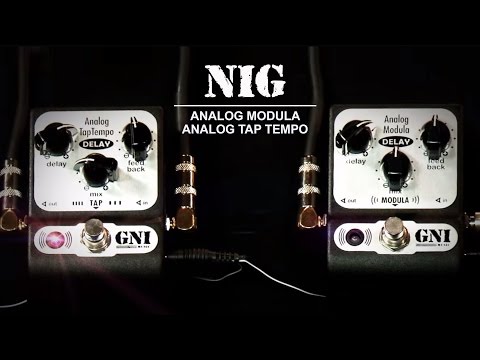 CONHEÇA OS PEDAIS DELAY E ANALOG MODULA TAP TEMPO DA NIG