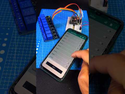 Control 8 Devices with ESP32 & Relay | Smart Home DIY 🔌 #shorts