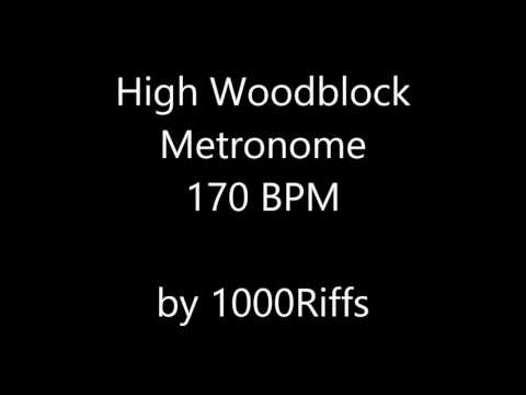 High Woodblock Metronome 170 BPM - Beats Per Minute