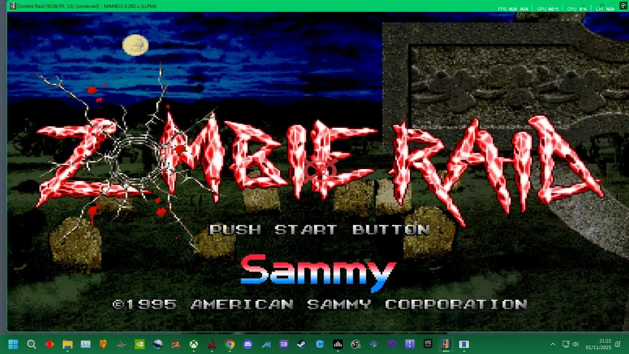 SAMMY = ZOMBIE RAID - LIGHTNING GUN CHEAT BUGGED GFX GLITCH OUT CRASHOUT LOL  MAME 282 UK ARCADES 4K