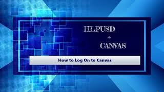 CANVAS How to Log On