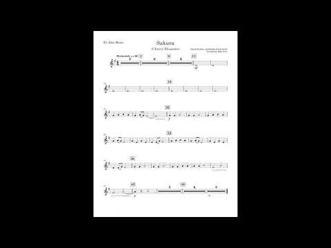 Sakura (Alto horn part) arr. by Mike Story