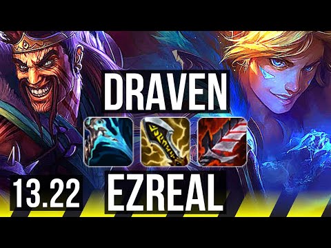 DRAVEN & Thresh vs EZREAL & Bard (ADC) | 14/0/4, Legendary, 700+ games | KR Master | 13.22