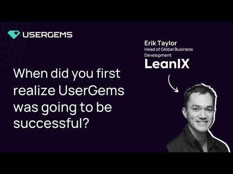 When LeanIX realized the UserGems program was going to be a success