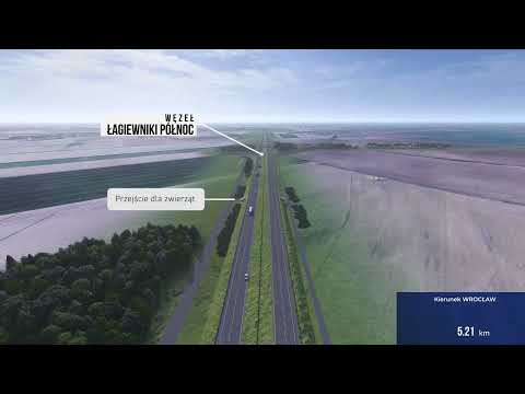 Wizualizacja S8 Jordanów Śląski - Łagiewniki Zachód