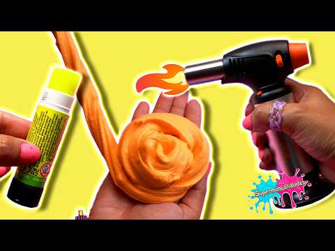 Probando recetas de Slime sin bórax ni pegamento de Tiktok #8 - Supermanualidades
