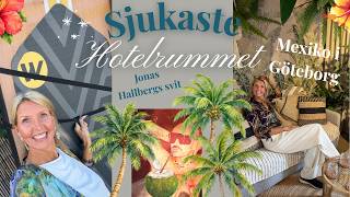 Mexiko mitt i Göteborg?! 🌴 Ett dygn i Jonas Hallbergs tropiska hotellsvit . Kom 