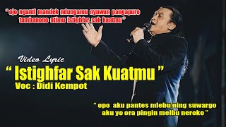 Download lagu Lagu Terakhir Didi Kempot _ Istighfar Sak Kuatmu mp3