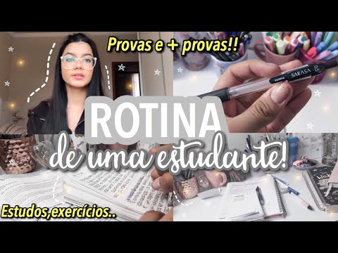 ROTINA DE UMA ESTUDANTE DE ESTUDOS ANTES DA PROVA! *semana de provas*