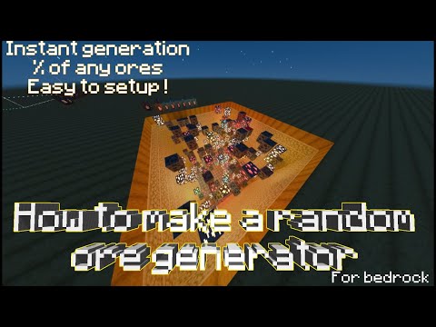 Insane Ore Generator! Minecraft Bedrock Edition