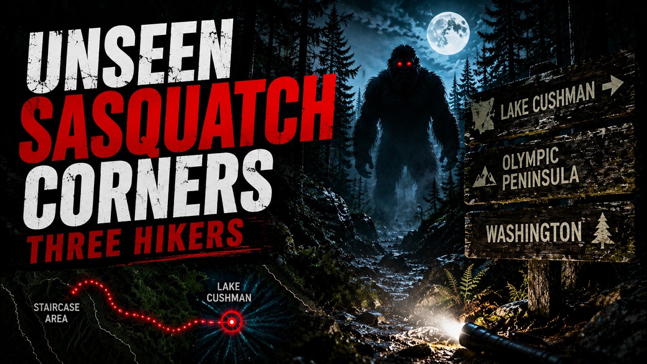 UNSEEN SASQUATCH CORNERS THREE HIKERS | LAKE CUSHMAN, WASHINGTON