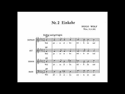 Hugo Wolf - Sechs geistliche Lieder [Score Video]