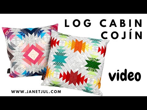 Cojín Log Cabin Pineapple: Patchwork fácil paso a paso