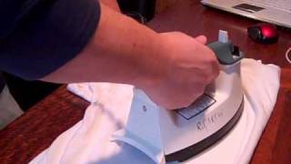 How to repair a white heat stain on wood furniture.wmv