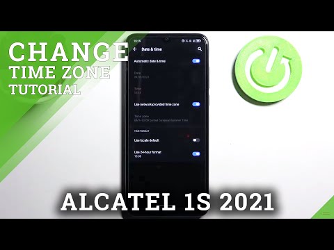 How to Change Date and Time in Alcatel 1S 2021  – Find Time Zone Options
